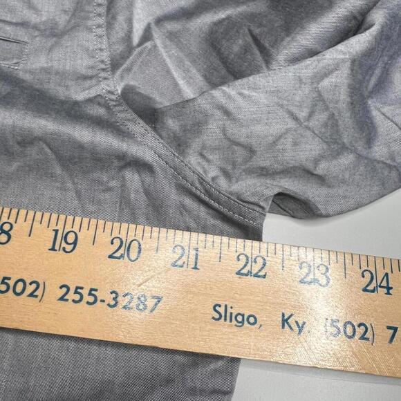 Land Rover Button Down Shirt Men’s M Gray Long Sleeve 100% Cotton Logo Embroider - Picture 10 of 14